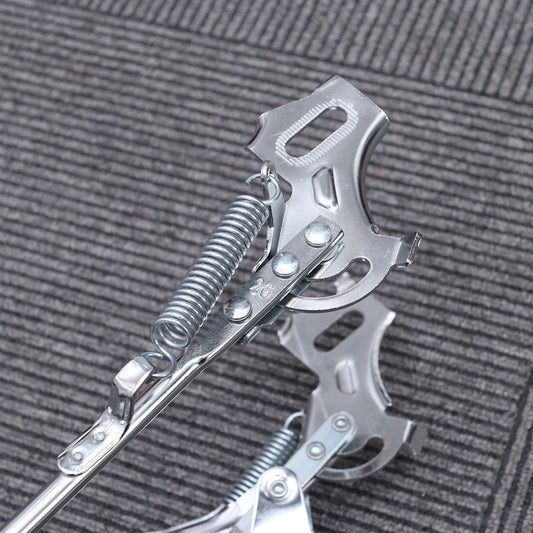 SWETRACE 1Set Iron Bike Bracke for Bikes with Rear Kickstand 38 x 25 x 0.4in Silver