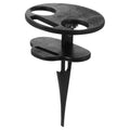 SWETRACE Outdoor Table Black Wooden Plastic 1Pc 11.8x7.9x7.9in