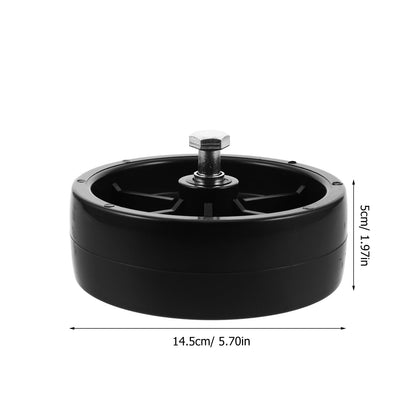 SWETRACE Stable Support Trailer Jack Wheel Replacement Black 1 Set