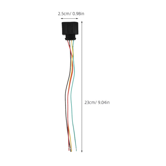 SWETRACE Wiring Connectors Automotive 4Pcs Ignition Coil Wire Harness Abs Black For Enhanced Performance