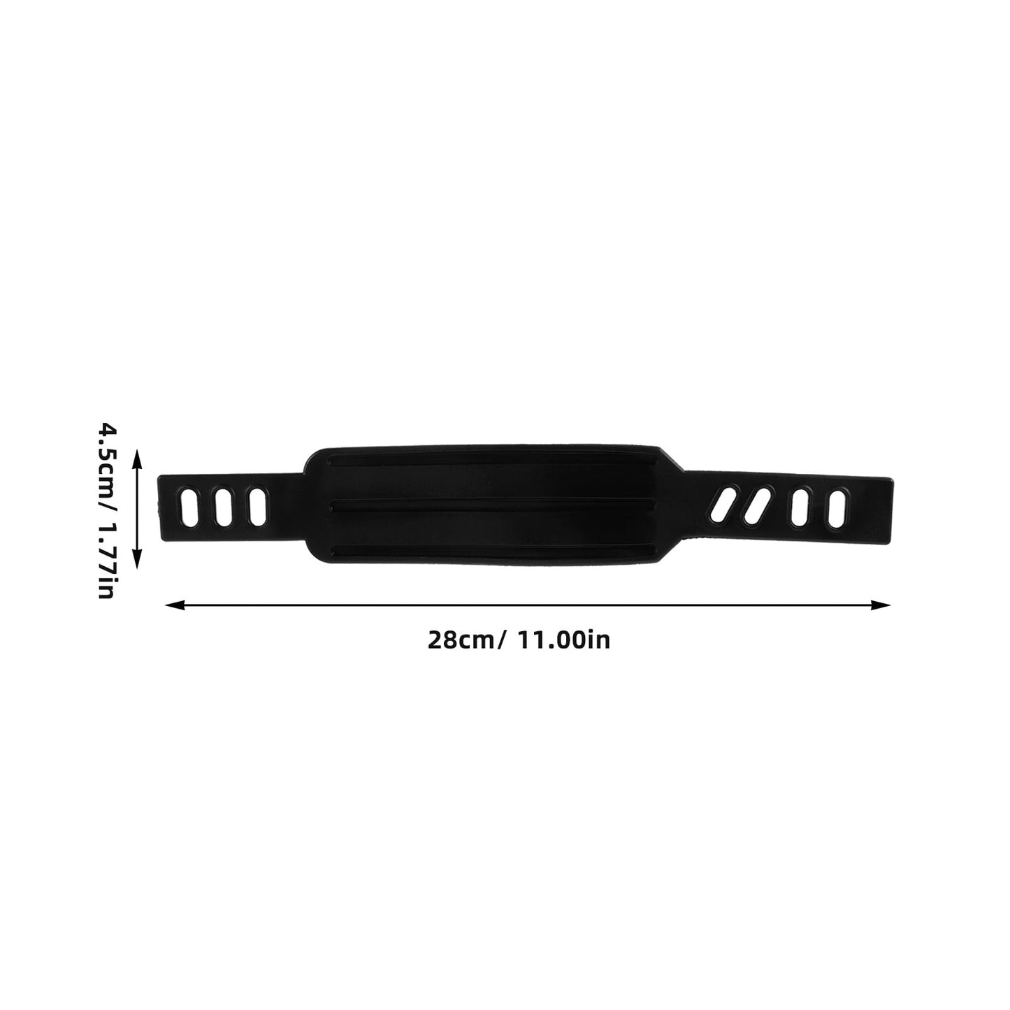 SWETRACE Rowing Machine Foot Straps Exercise Bike Pedal Straps Black 2Pcs Adjustable Design