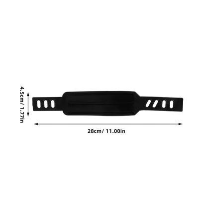 SWETRACE Rowing Machine Foot Straps Exercise Bike Pedal Straps Black 2Pcs Adjustable Design