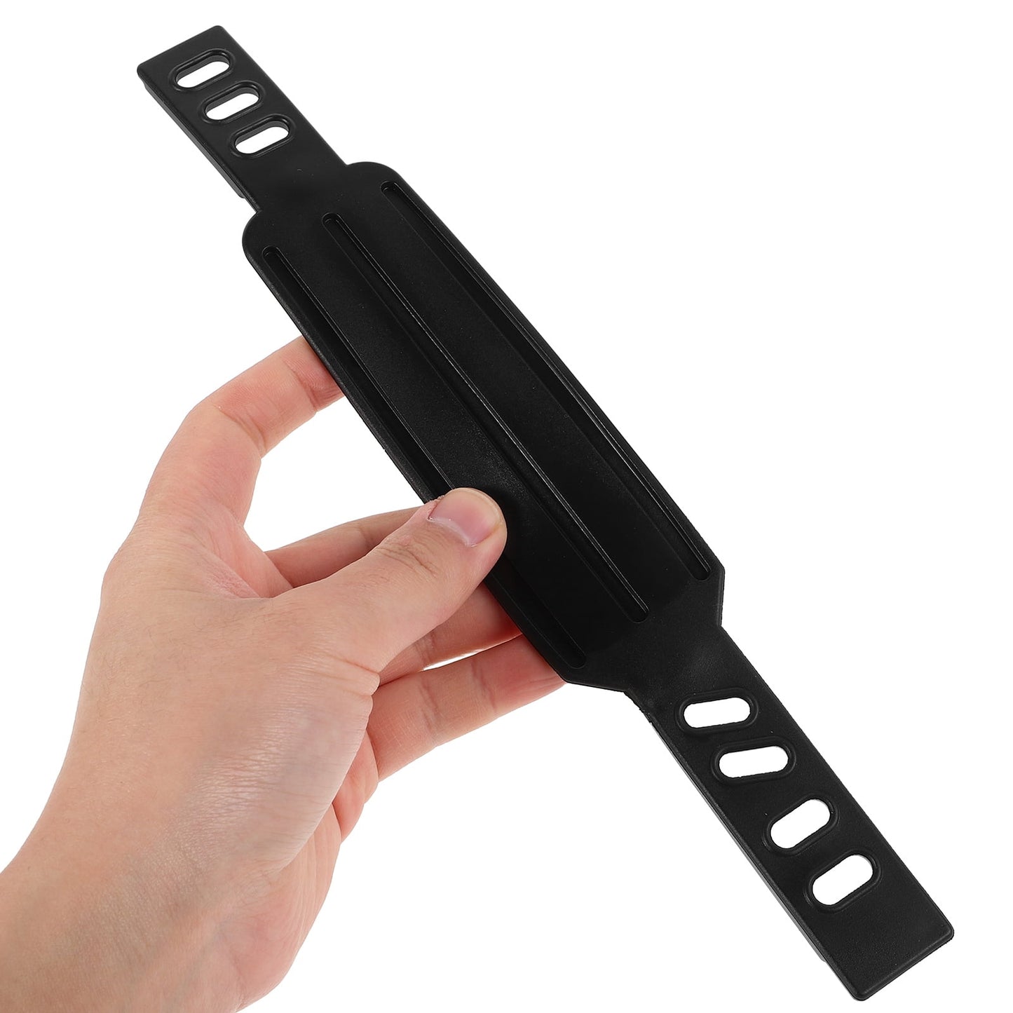 SWETRACE Rowing Machine Foot Straps Exercise Bike Pedal Straps Black 2Pcs Adjustable Design