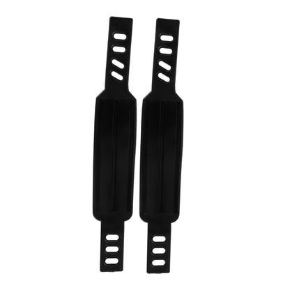 SWETRACE Rowing Machine Foot Straps Exercise Bike Pedal Straps Black 2Pcs Adjustable Design