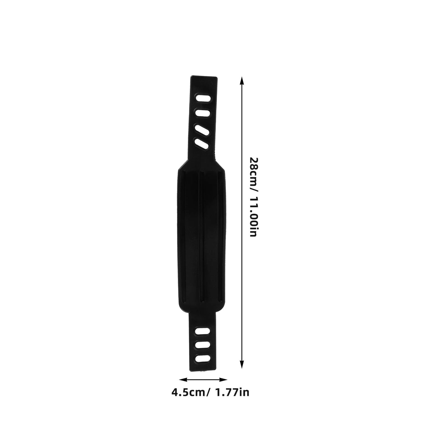 SWETRACE Rowing Machine Foot Straps Exercise Bike Pedal Straps Black 2Pcs Adjustable Design