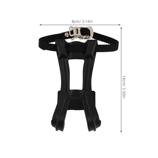 SWETRACE 2Pcs Bike Pedal Toe Cages And Straps Black for Secure Installation