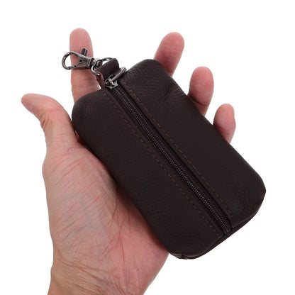 SWETRACE 1Pcs Keychain Card Holder Key Case Wallet with Wristlet and Coin Organizer for Men and Women