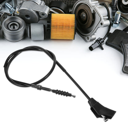 SWETRACE Motorcycle Clutch Cable Adjustable Black Stainless Steel 1 Pcs