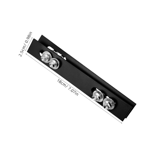 SWETRACE 2Pcs Sleek Design Rack Mounting Plates for Top Case Hardware Motorcycle 18.00X2.50X0.20cm