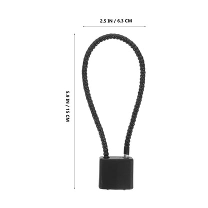 SWETRACE Bicycle Lock Cable Lock Steel Wire Black 1Pcs 5.9X2.5X0.8In