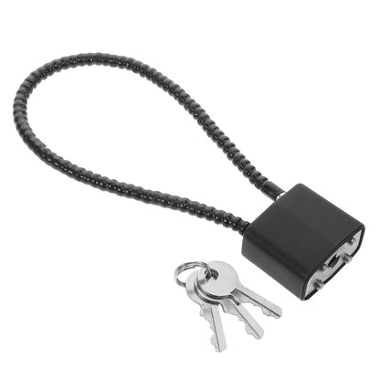 SWETRACE Bicycle Lock Cable Lock Steel Wire Black 1Pcs 5.9X2.5X0.8In