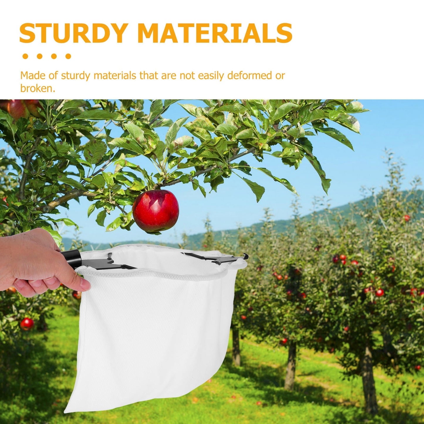 SWETRACE Fruit Picking Bags Portable Fruit Picker Accessory Black 1Pcs