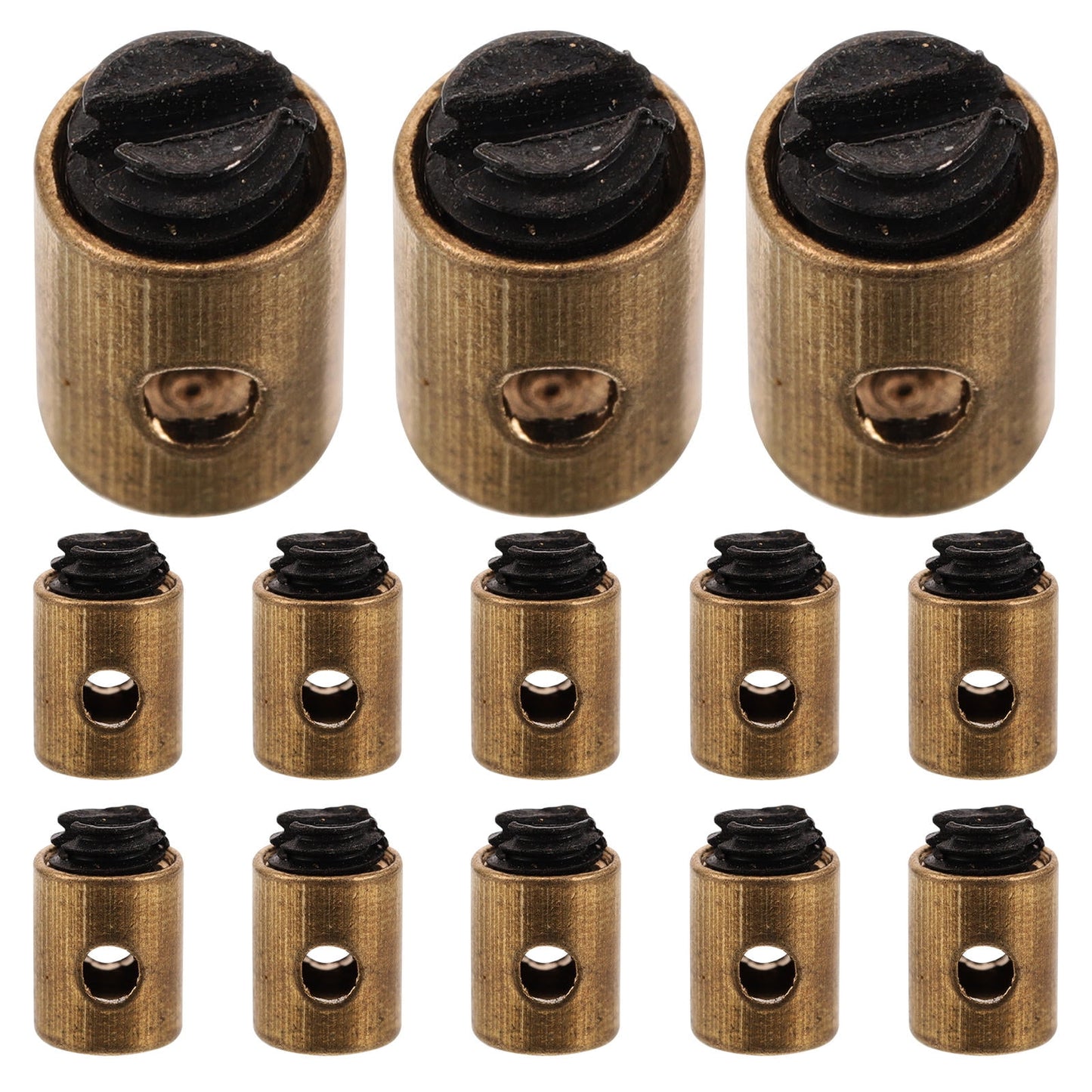 SWETRACE Cable Nipples Barrel Clamp for Throttle Control Throttle Cable Clamp Golden Metal 20pcs