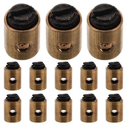 SWETRACE Cable Nipples Barrel Clamp for Throttle Control Throttle Cable Clamp Golden Metal 20pcs