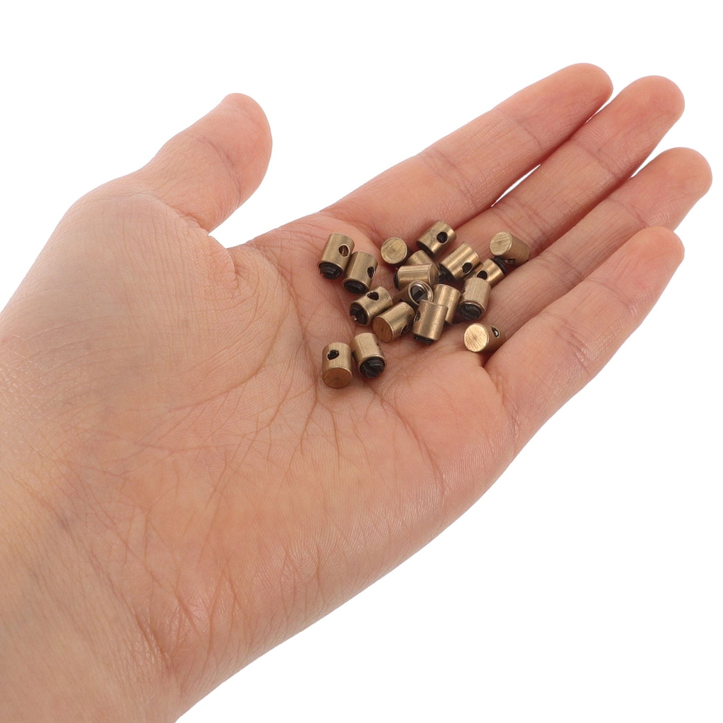 SWETRACE Cable Nipples Barrel Clamp for Throttle Control Throttle Cable Clamp Golden Metal 20pcs