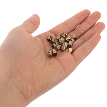 SWETRACE Cable Nipples Barrel Clamp for Throttle Control Throttle Cable Clamp Golden Metal 20pcs