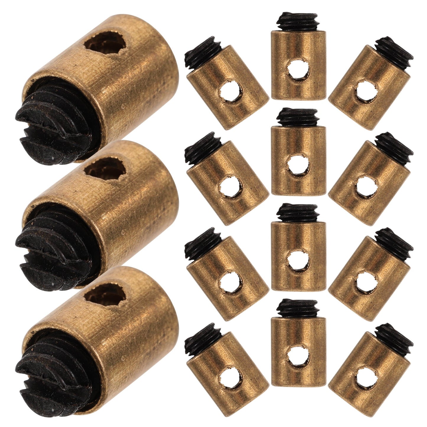SWETRACE Cable Nipples Barrel Clamp for Throttle Control Throttle Cable Clamp Golden Metal 20pcs