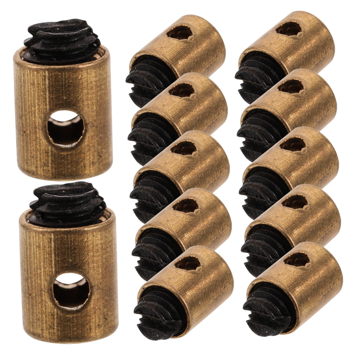 SWETRACE Cable Nipples Barrel Clamp for Throttle Control Throttle Cable Clamp Golden Metal 20pcs