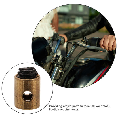 SWETRACE Cable Nipples Barrel Clamp for Throttle Control Throttle Cable Clamp Golden Metal 20pcs