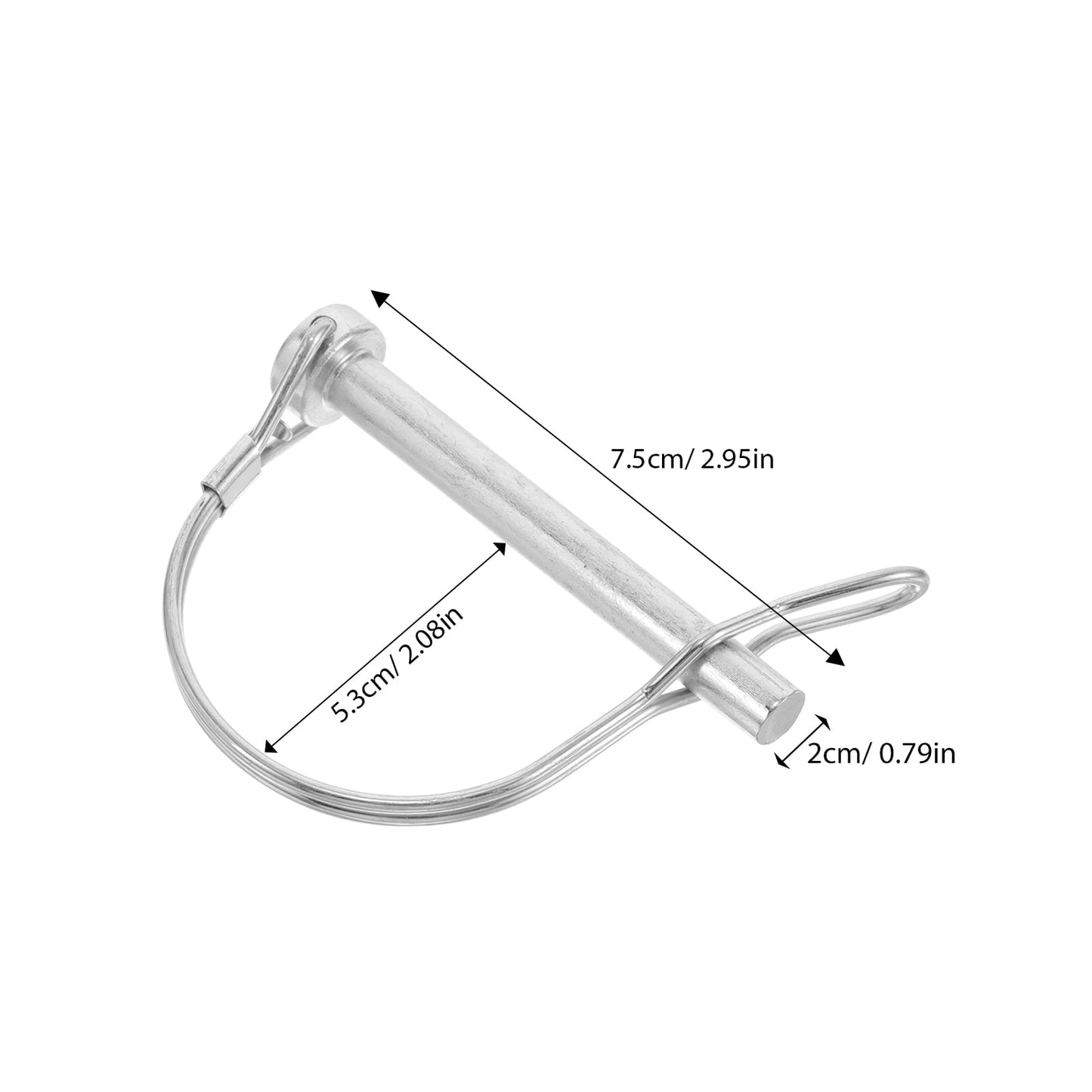 SWETRACE Hitch Lock Pin Travel Trailer Hitch Cotter Pin Stainless Steel Silver 1Set