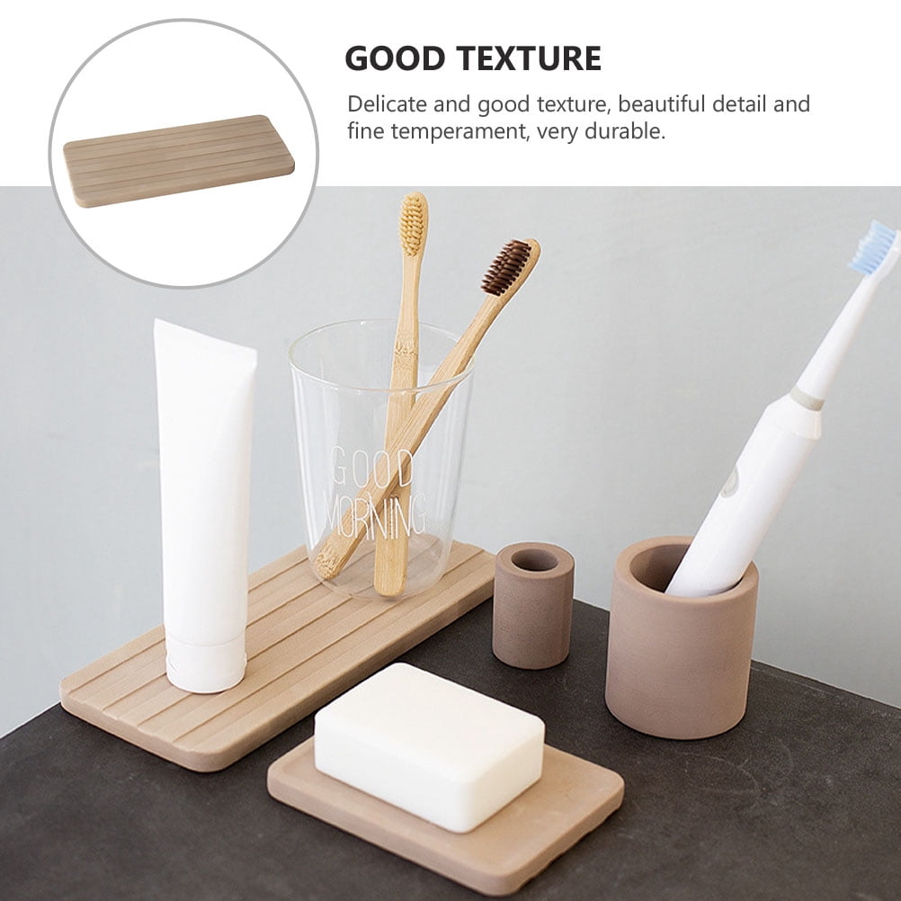 SWETRACE 1Pcs Absorbent Diatomite Tray For Bathroom Storage In A Simple Design