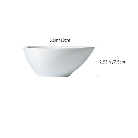SWETRACE 5Pcs Soy Sauce Bowl Compact Size White for Dining Table Decoration