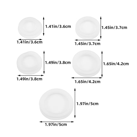 SWETRACE 10pcs White Piggy Bank Stopper Rubber Money Box Plug Saving Box Cover Replacement For Piggy Bank