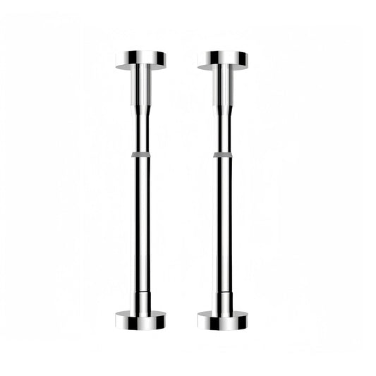 2Pcs Kitchen Sink Brackets Stainless Steel Adjustable Kitchen Sink Bracket Bottom installation Support Legs Kitchen Fixtures (50-80cm Silvery) 35-50cm Silvery