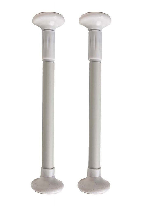 2Pcs Kitchen Sink Brackets Stainless Steel Adjustable Kitchen Sink Bracket Bottom installation Support Legs Kitchen Fixtures (50-80cm Silvery) 35-50cm White