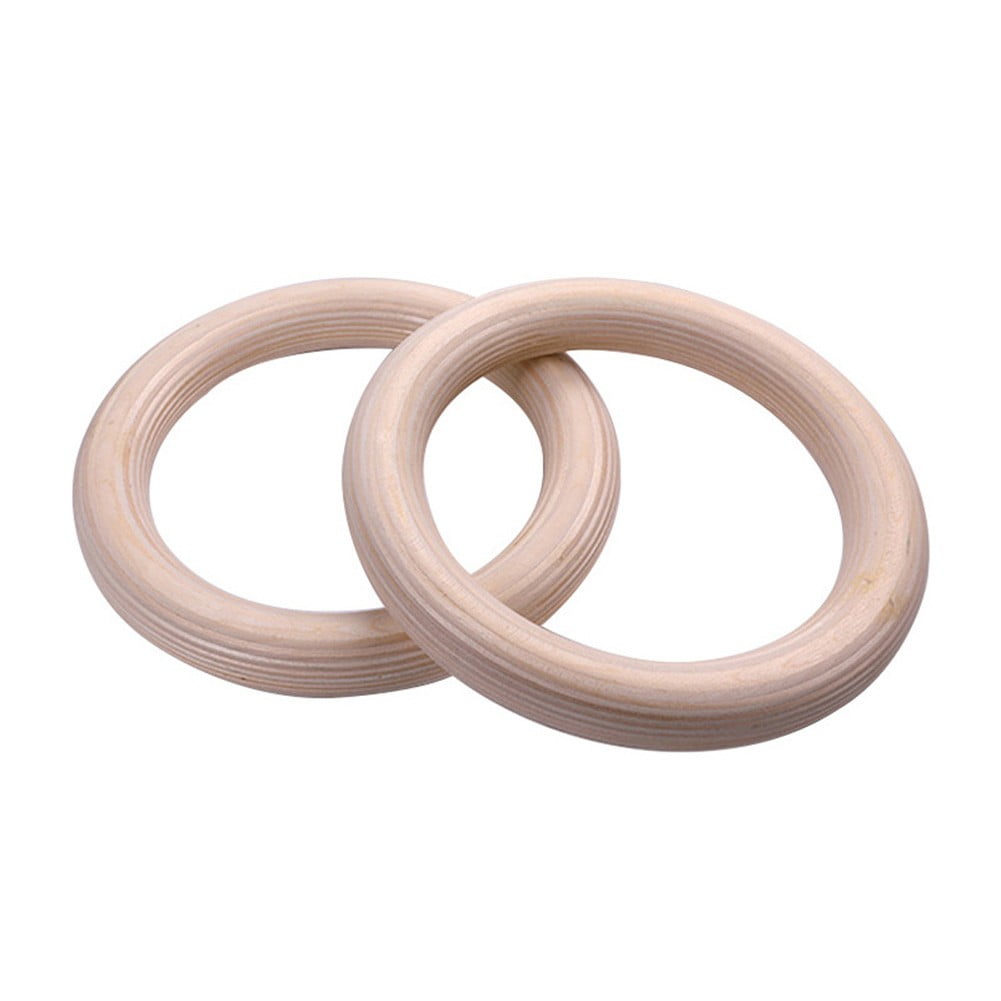 Wooden Gymnastics Rings Perfect For Strength And Conditioning Training 25Mm 19Cm 28Mm 15Cm