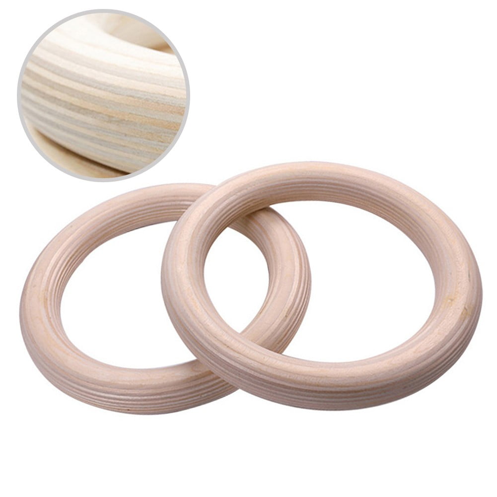 Wooden Gymnastics Rings Perfect For Strength And Conditioning Training 25Mm 19Cm 28Mm 15Cm