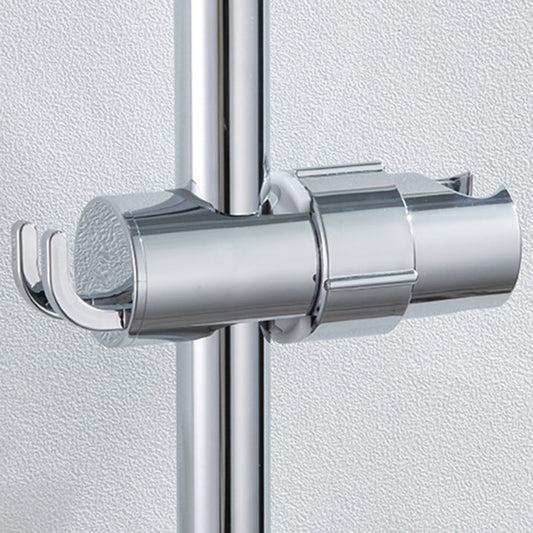 Adjustable Shower Head Holder With 2 Hooks Rotatable Handheld Shower Head Bracket For 16-27Mm Slide Rod Bathroom Accessories \ufeff Smile Home