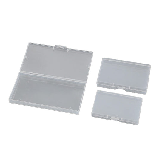 10pcs Transparent Plastic Storage Box Rectangle Box Case For Parts Tools Storage Box Jewelry Earring Display Case Bead Container 1# Smile Home 1#