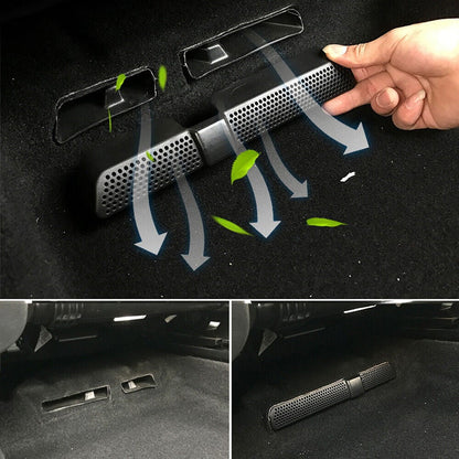 2Pcs Air Condition Cover Grille For Ateca Interior Car Rear Air Outlet Vent