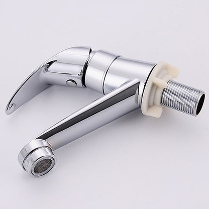 Arkzeo Chrome Basin Faucet Cold Sink Water Basin Tap Single Handle Faucet Tap Deck Mounted for Bathroom Kitchen Replacement
