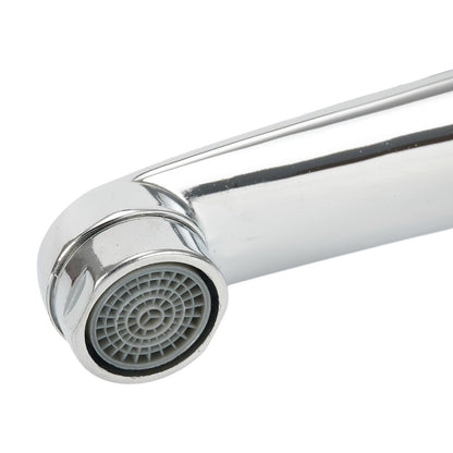 Arkzeo Chrome Basin Faucet Cold Sink Water Basin Tap Single Handle Faucet Tap Deck Mounted for Bathroom Kitchen Replacement