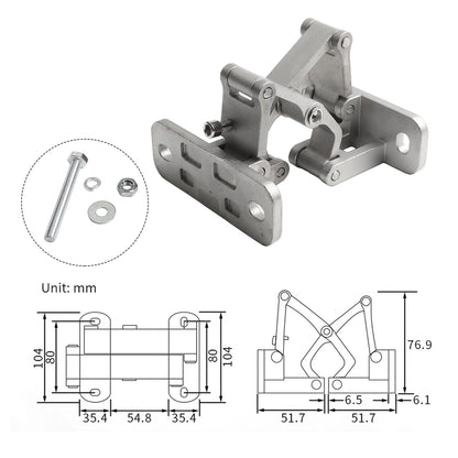 Heavy Duty Stainless Steel Stone Door Hinge Open Invisible Fire Hydrant S( 70Kg) Smile Home M（150Kg）