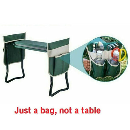 Highly Green Folding Garden Kneeler Chair Bench Stool Tool Pouch L Smile Home L