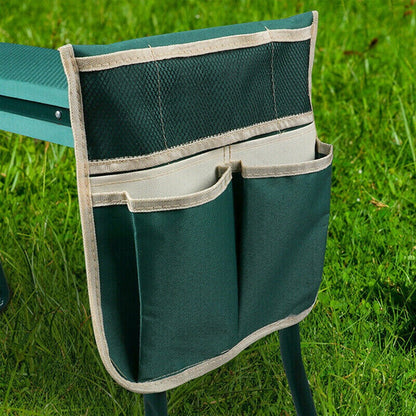 Highly Green Folding Garden Kneeler Chair Bench Stool Tool Pouch L Smile Home L