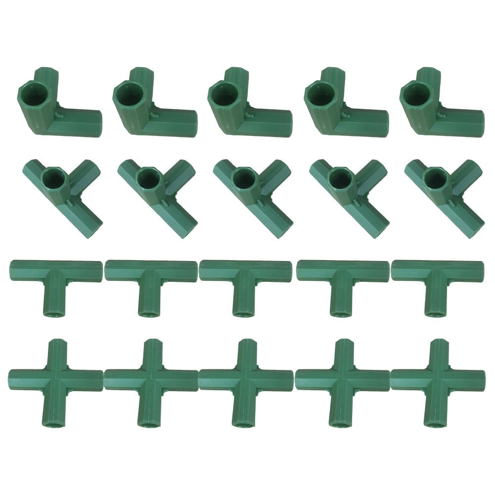 11mm Gardening Frame Connectors - Heavy Duty Greenhouse Support & Frame! Mix Smile Home Mix