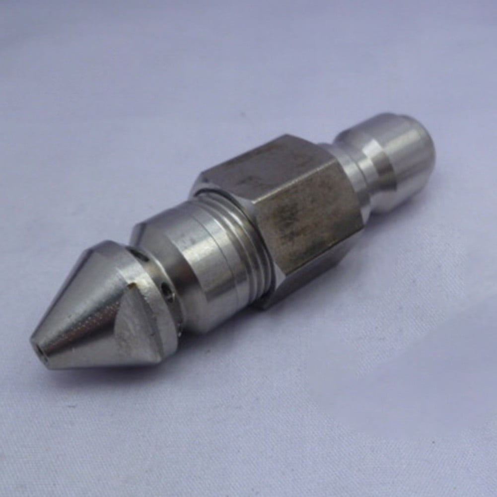 Pressure Washer Drain Sewer Cleaning Jetter Nozzle 3/8"9 Jets Male/Quick Connect 3/8 Quick Plug Smile Home