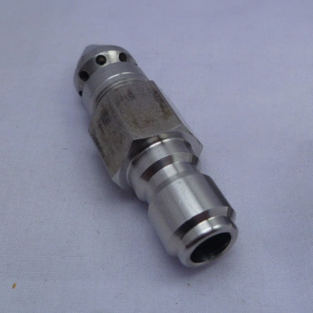 Pressure Washer Drain Sewer Cleaning Jetter Nozzle 3/8"9 Jets Male/Quick Connect 3/8 Quick Plug Smile Home