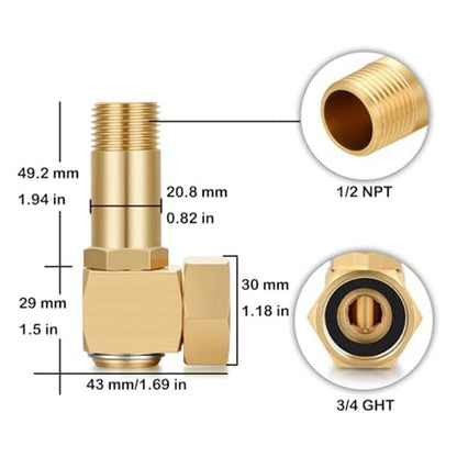 High-Quality Brass Garden Hose Reel Parts - Reliable Replacement with Superior Smile Home