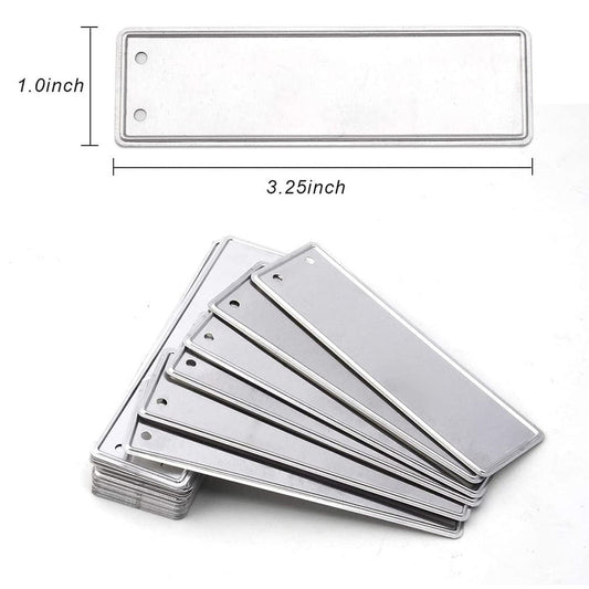 Aluminum Plant Labels Double Sided Metal Labels Tree ID Tag Waterproof iron wire Smile Home