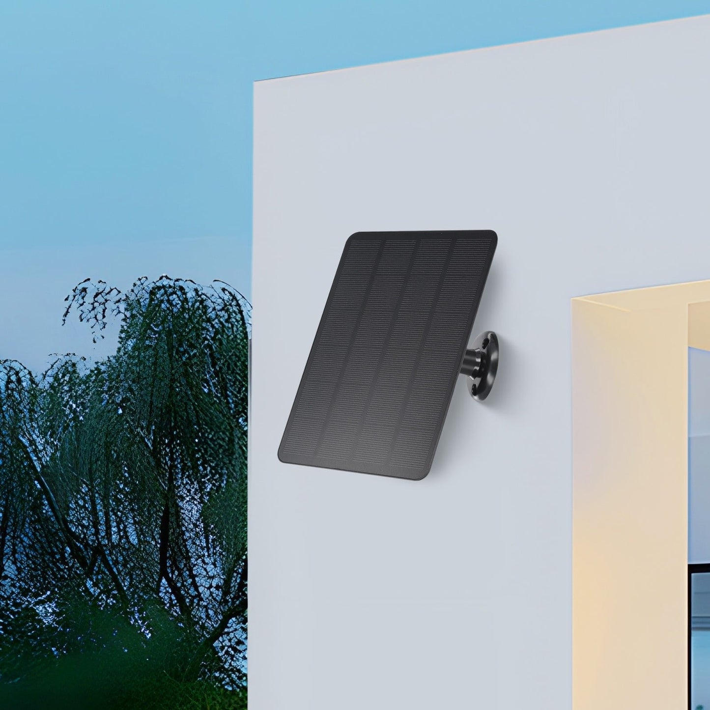 Solar Panel for Blink Camera: 4W Outdoor Solar Charger with 9.84ft Cable! C Black Smile Home Dc Black