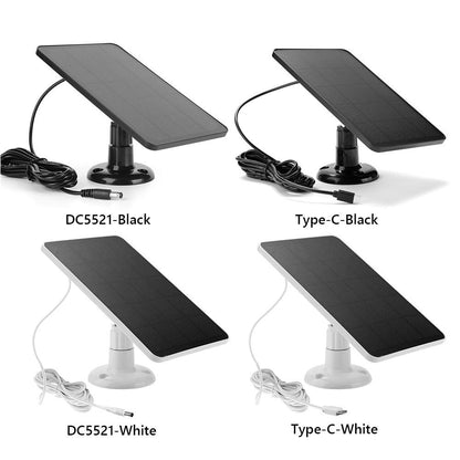 Solar Panel for Blink Camera: 4W Outdoor Solar Charger with 9.84ft Cable! C Black Smile Home Dc Black