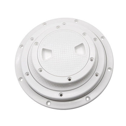 4" 6" 8" White Round Abs Marine Boat Inspection Hatch With Detachable Cover Non Slip Deck Access Panel For Yacht And Watercraft 4 Inch 8"