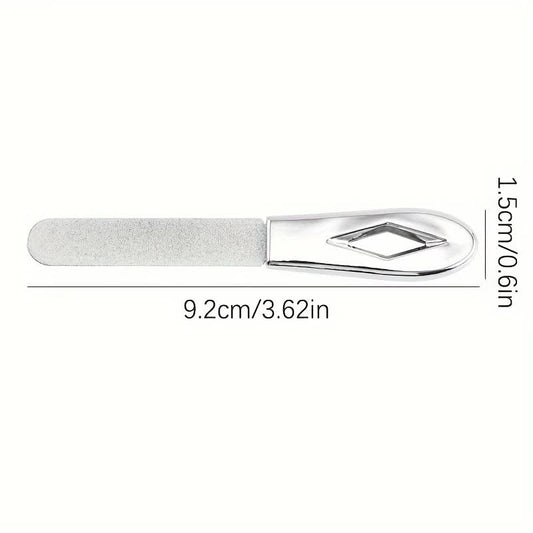 2-in-1 Stainless Steel Nail and Tooth File Set - Double-Sided Polishing Tool with Diamond Polishing Strips and Multi-Purpose Fine Grinding Tool, 2-Pack