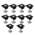 Solar Panel Adjustable Bracket Clamp Wide Photovoltaic Support Fixing PV End Clamps Mounting 30mm/35mm 10X 35mm Medium clamp