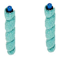 2Pc Floor Washing Robotic Cleaner Main Brush Scraper Replacement for W400 Floor Washing Robot Parts Accessories,2 x Sweeper roll brush,blue